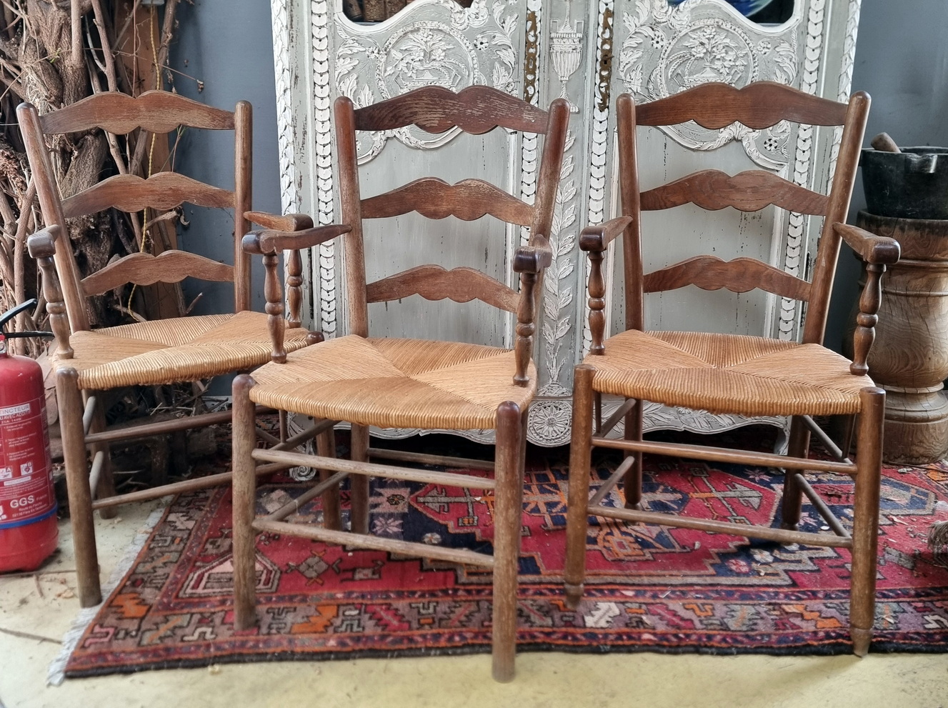 A lot of 3 French Provincial Armchairs
